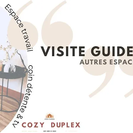 Holiday home Cozyduplex Calme Et Climatise Au Centre Saint-Andre-de-Cubzac