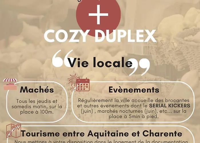 Vakantiehuis Cozyduplex 4-5 Pers & Bebe Dans Le Centre